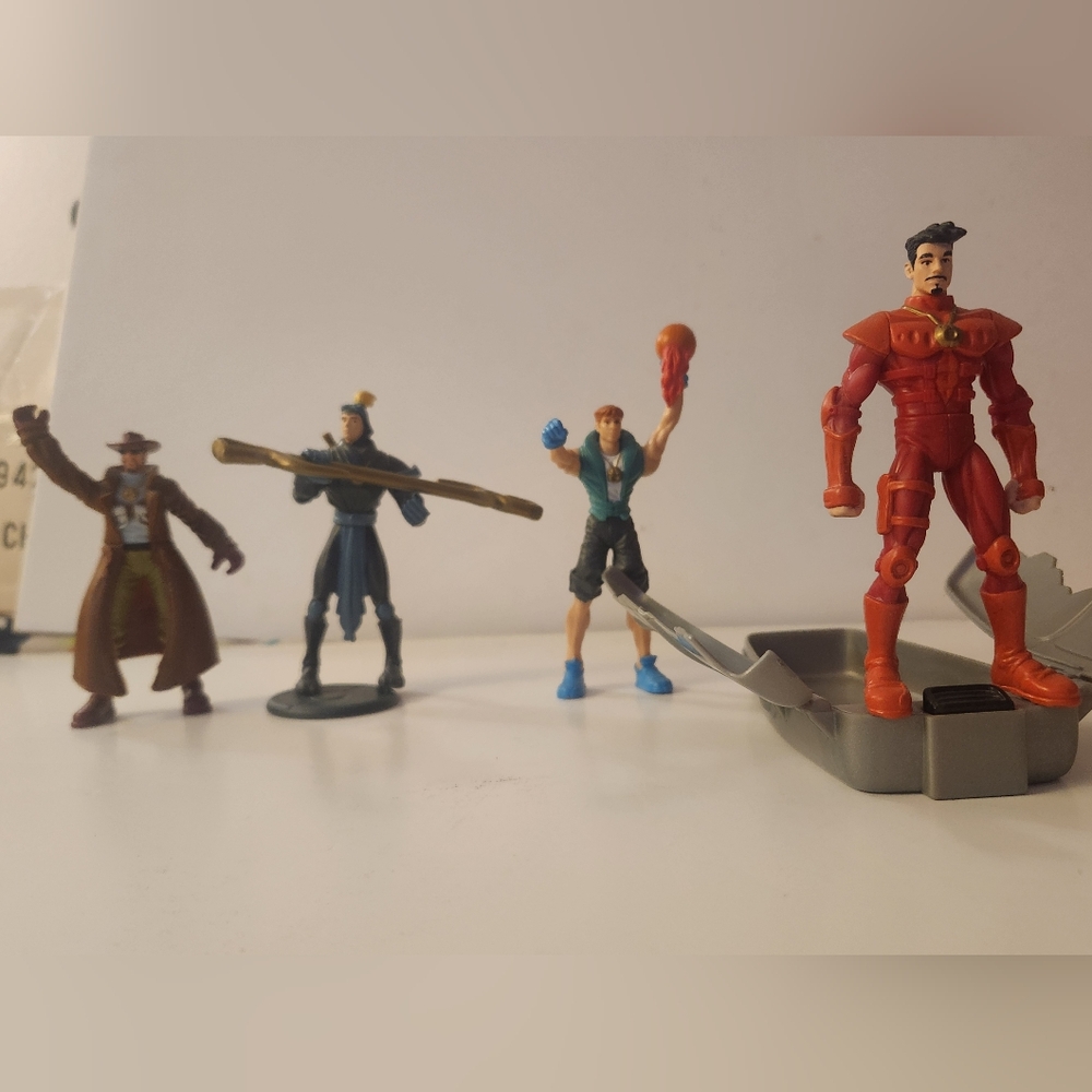 Vtg BURGER KING BACKSTREET BOYS PROJECT CYBER CRUSADERS Stan Lee Figures Lot 4